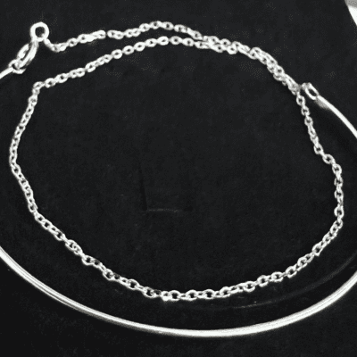 Sterling Silver Delicate Bangle Chain