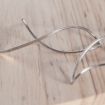 Sterling Silver Irregular Spirals
