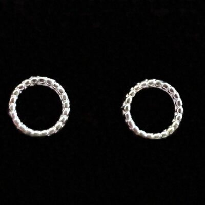 Sterling Silver Petite Circle Stud Earrings